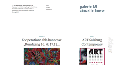 Desktop Screenshot of k9aktuellekunst.de